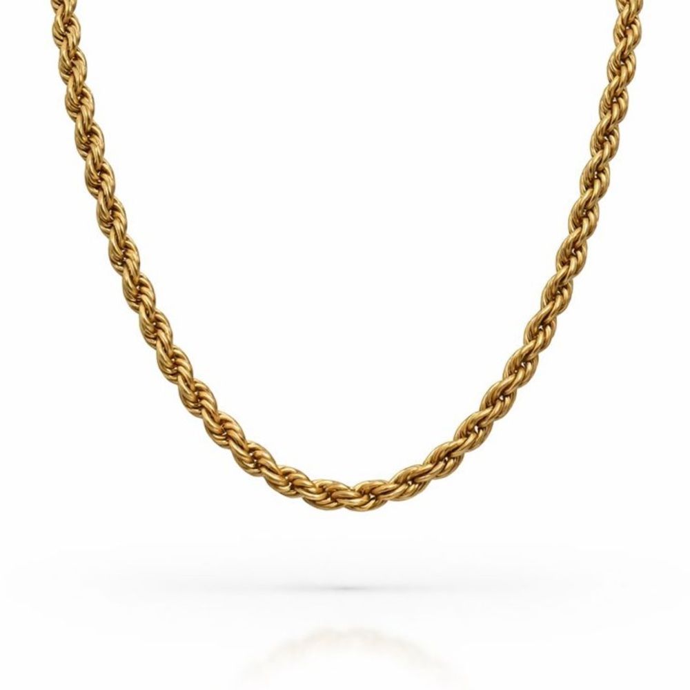 2mm | Gold | Twisted Rope Chain